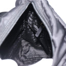 PRADA Shoulder Bag Nylon Black Silver Auth 188514-22