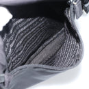 PRADA Shoulder Bag Nylon Black Silver Auth 188514-25