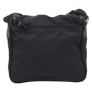 PRADA Shoulder Bag Nylon Black Silver Auth 188514-2