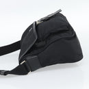 PRADA Shoulder Bag Nylon Black Silver Auth 188514-3