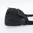 PRADA Shoulder Bag Nylon Black Silver Auth 188514-4