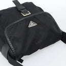 PRADA Shoulder Bag Nylon Black Silver Auth 188514-6