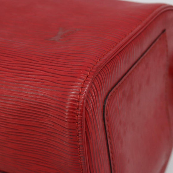 LOUIS VUITTON Epi Speedy 30 Handtas Castilian Rood M43007 LV Auth 188522V