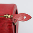 LOUIS VUITTON Epi Speedy 30 Handtas Castilian Rood M43007 LV Auth 188522V-9
