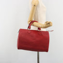 LOUIS VUITTON Epi Speedy 30 Handtas Castilian Rood M43007 LV Auth 188522V-24
