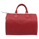 LOUIS VUITTON Epi Speedy 30 Handtas Castilian Rood M43007 LV Auth 188522V-2