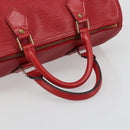 LOUIS VUITTON Epi Speedy 30 Handtas Castilian Rood M43007 LV Auth 188522V-7
