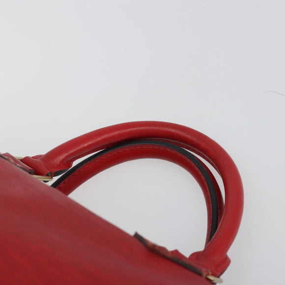 LOUIS VUITTON Epi Speedy 30 Handtas Castilian Rood M43007 LV Auth 188522V