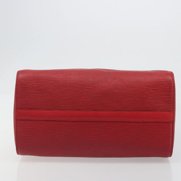 LOUIS VUITTON Epi Speedy 30 Handtas Castilian Rood M43007 LV Auth 188522V