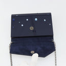 Jimmy Choo Chain Shoulder Bag plastic Navy Auth 188525-10