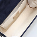 Jimmy Choo Chain Shoulder Bag plastic Navy Auth 188525-12