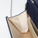 Jimmy Choo Chain Shoulder Bag plastic Navy Auth 188525-19