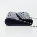 Jimmy Choo Chain Shoulder Bag plastic Navy Auth 188525-3