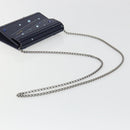 Jimmy Choo Chain Shoulder Bag plastic Navy Auth 188525-7