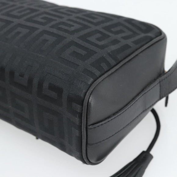 GIVENCHY Shoulder Bag Canvas Black Auth 188526
