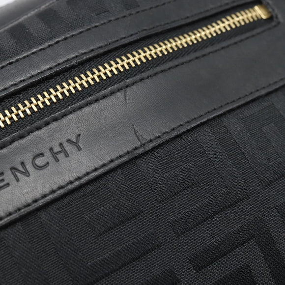 GIVENCHY Shoulder Bag Canvas Black Auth 188526