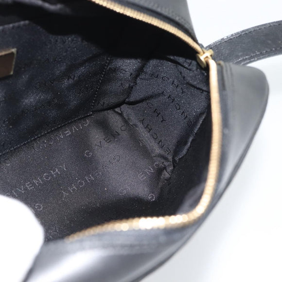 GIVENCHY Shoulder Bag Canvas Black Auth 188526
