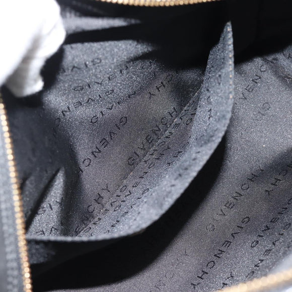 GIVENCHY Shoulder Bag Canvas Black Auth 188526