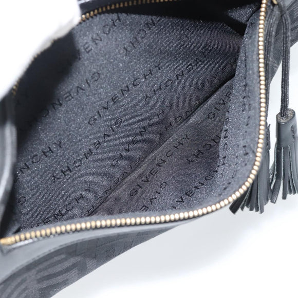 GIVENCHY Shoulder Bag Canvas Black Auth 188526