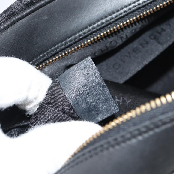 GIVENCHY Shoulder Bag Canvas Black Auth 188526