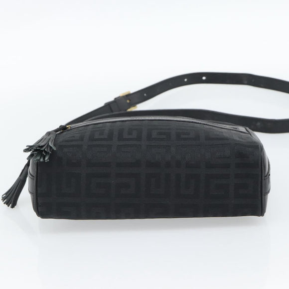 GIVENCHY Shoulder Bag Canvas Black Auth 188526