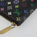 LOUIS VUITTON Multicolor Zippy Coin Purse Black M93740 LV Auth 188528A-14