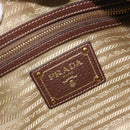 PRADA Shoulder Bag Shoulder Bag Canvas Beige Auth 188534SAV-21