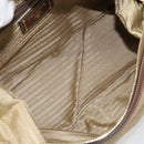 PRADA Shoulder Bag Shoulder Bag Canvas Beige Auth 188534SAV-9