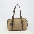PRADA Shoulder Bag Shoulder Bag Canvas Beige Auth 188534SAV-12