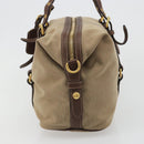 PRADA Shoulder Bag Shoulder Bag Canvas Beige Auth 188534SAV-3