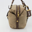 PRADA Shoulder Bag Shoulder Bag Canvas Beige Auth 188534SAV-4