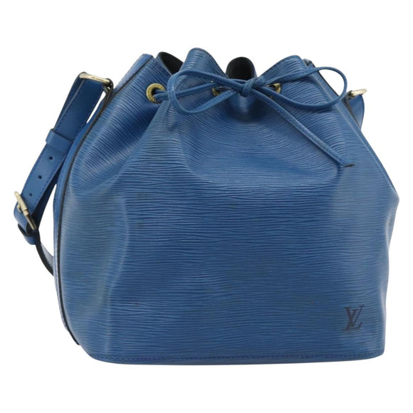 LOUIS VUITTON Epi Petit Noe Shoulder Bag Blue M44105 LV Auth 188537