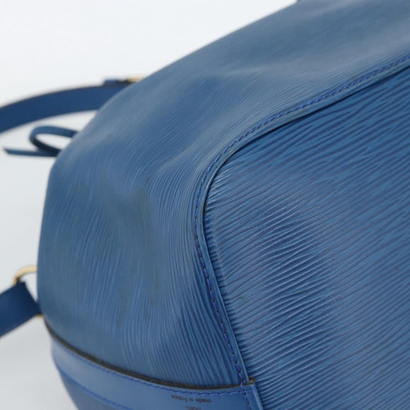 LOUIS VUITTON Epi Petit Noe Shoulder Bag Blue M44105 LV Auth 188537