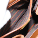 LOEWE Velazquez Hand Bag Leather Brown Gold Auth 188539-20