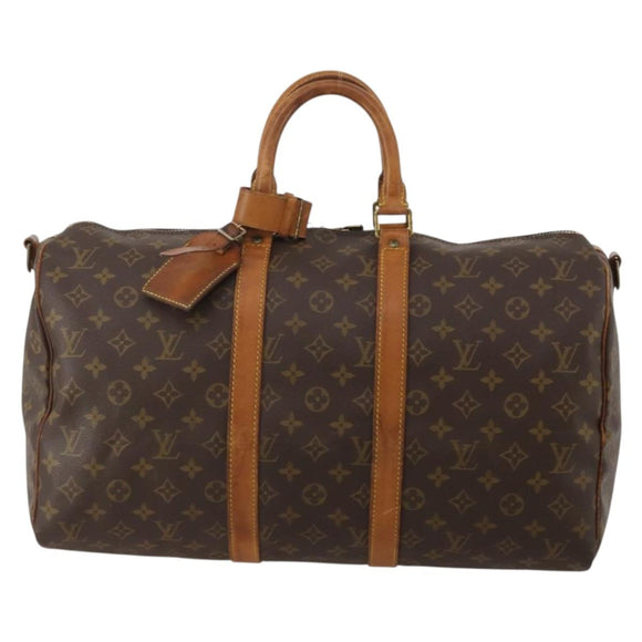 LOUIS VUITTON Monogram Keepall Bandouliere 45 Boston Bag M41418 LV Auth 188540