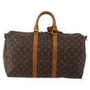 LOUIS VUITTON Monogram Keepall Bandouliere 45 Boston Bag M41418 LV Auth 188540-2