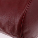 GUCCI Shoulder Bag Leather Red Silver 598086 Auth 188541V-9