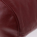 GUCCI Shoulder Bag Leather Red Silver 598086 Auth 188541V-14