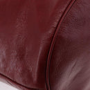 GUCCI Shoulder Bag Leather Red Silver 598086 Auth 188541V-15