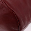 GUCCI Shoulder Bag Leather Red Silver 598086 Auth 188541V-16