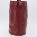 GUCCI Shoulder Bag Leather Red Silver 598086 Auth 188541V-4