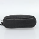 BALLY Chain Shoulder Bag Leather Black Gold Auth 188542-5