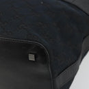 GUCCI GG Canvas Shoulder Bag Black Gold 001 4299 1669 Auth 188543A-9
