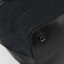 GUCCI GG Canvas Shoulder Bag Black Gold 001 4299 1669 Auth 188543A-14
