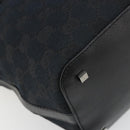 GUCCI GG Canvas Shoulder Bag Black Gold 001 4299 1669 Auth 188543A-16