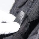 GUCCI GG Canvas Shoulder Bag Black Gold 001 4299 1669 Auth 188543A-12