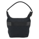GUCCI GG Canvas Shoulder Bag Black Gold 001 4299 1669 Auth 188543A-2
