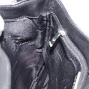 LOEWE Anagram Shoulder Bag Leather Black Silver Auth 188544A-18