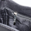 LOEWE Anagram Shoulder Bag Leather Black Silver Auth 188544A-19