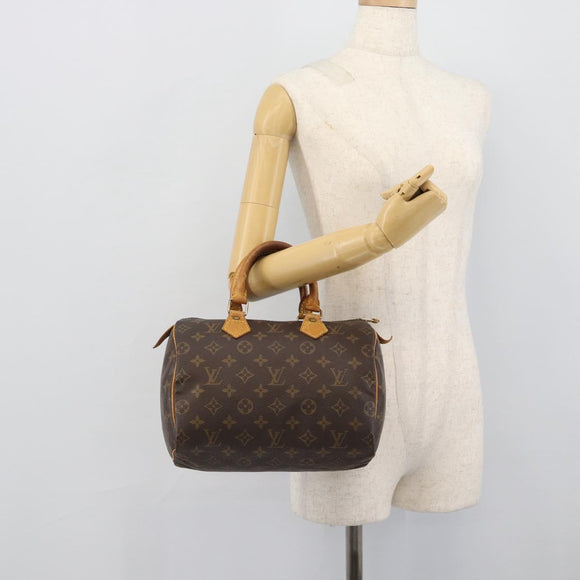 LOUIS VUITTON Monogram Speedy 25 Hand Bag M41528 LV Auth 188551A
